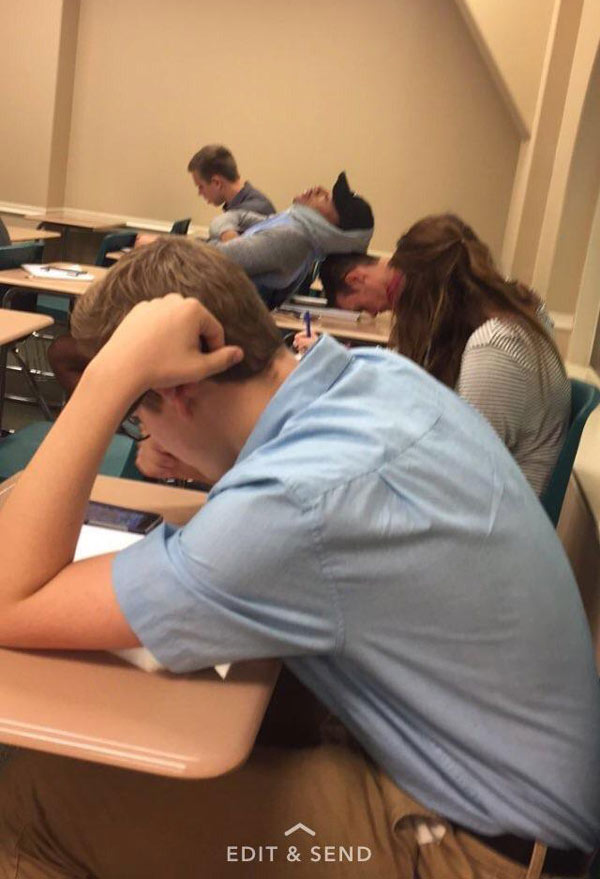 I'm pretty sure they don't even know each other #FinalsWeek