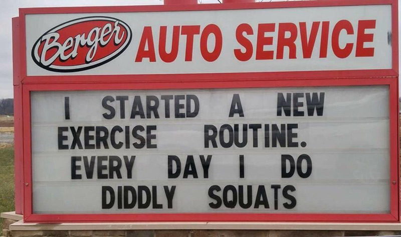 New exercise routine