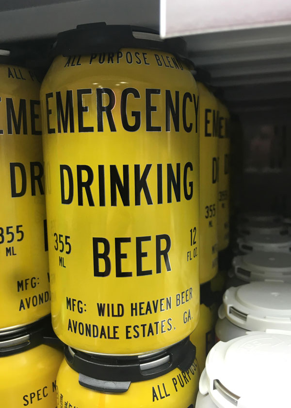 In case of emergency...drink!