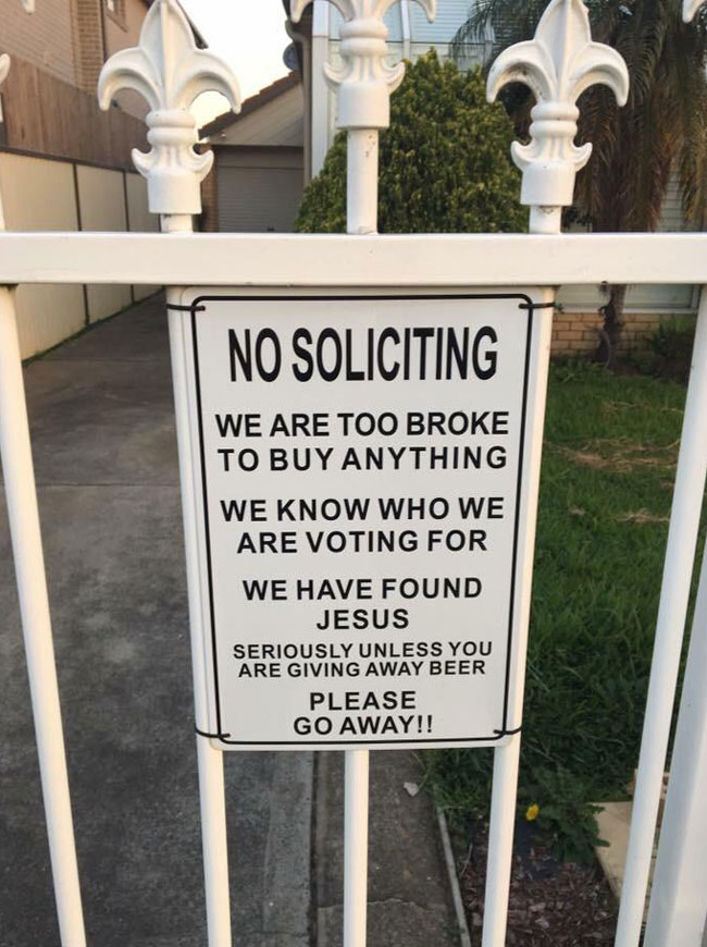 Saw this sign while walking around my neighbourhood