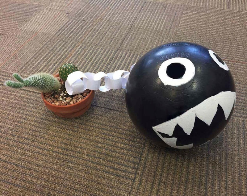 We keep finding new things to do with the office bowling ball