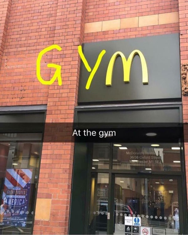 Going to the gym