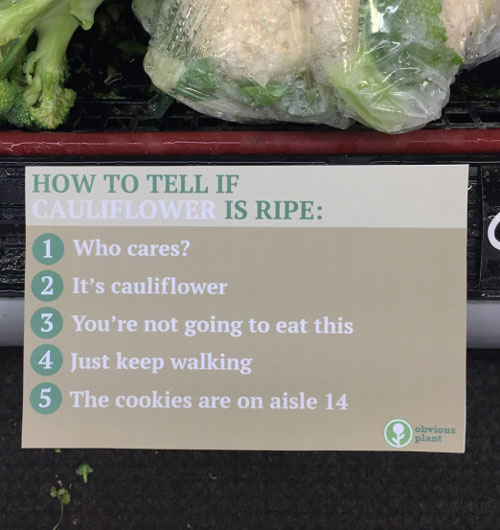 How to tell if cauliflower is ripe