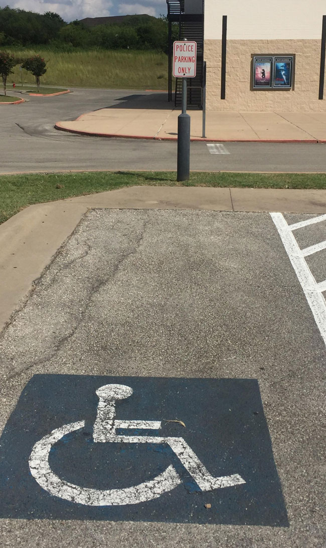 Overly specific parking space