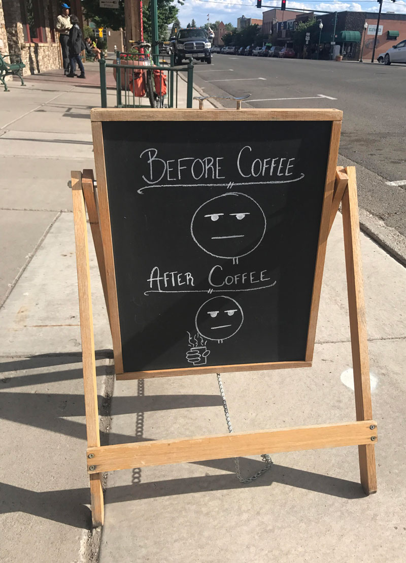 My coffee shop knows what's up