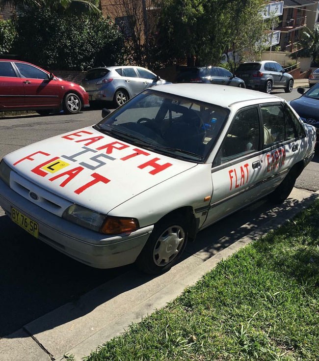 New neighbours' car. I'm not sure we'll get along