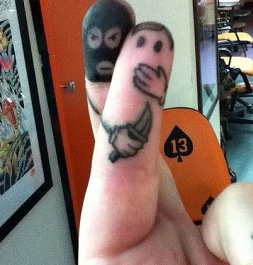 Erin Vaughn Tattoo Artist - Did some finger tattoos today | Facebook