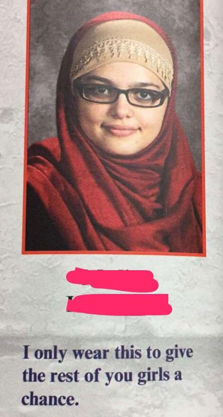 This girl's senior quote from the school my sister teaches at