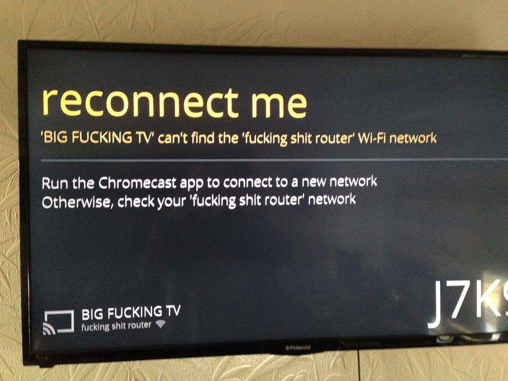 Connection problems are the worst