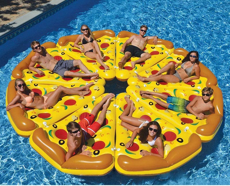 BIG Watermelon Pizza Pineapple Popsicle swimming inflatable floater for  adults kids