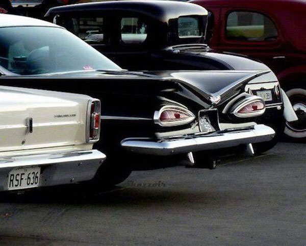 The 1959 Impala looks like an angry vampire