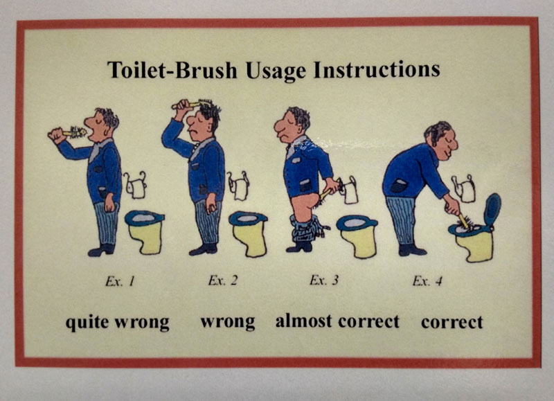 Toilet Brush Usage Instructions