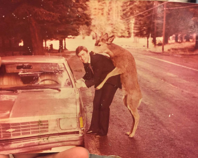 This happened unexpectedly to my dad's friend in Idaho circa 1980 while he was leaning into his car to get something