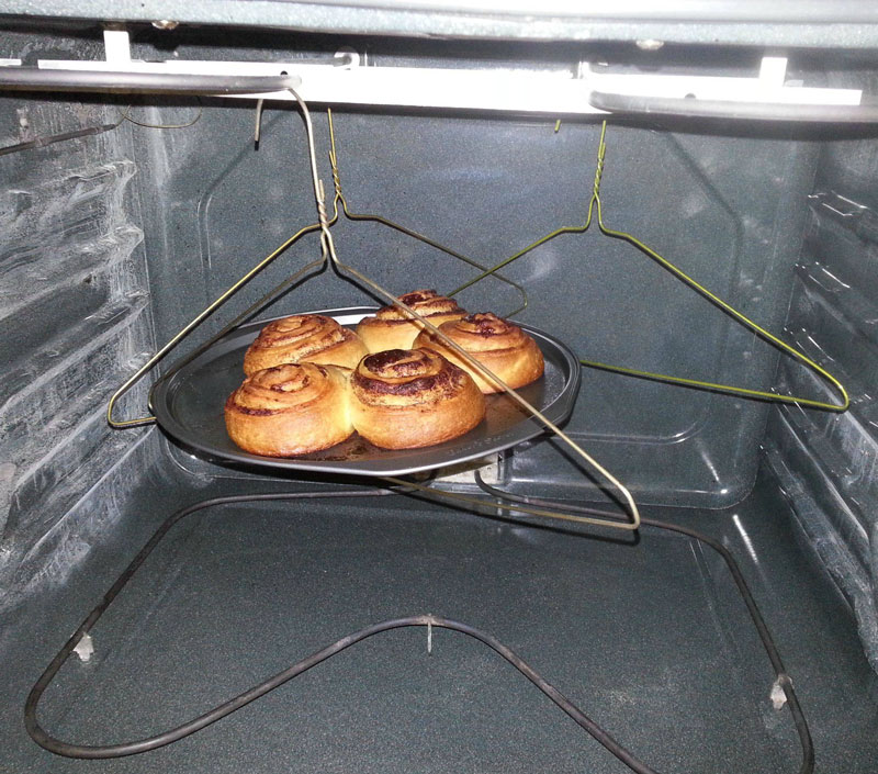 Moved into a new apartment. The previous guy took his oven racks. Where there's a will, there's a way