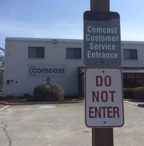 Visual representation of Comcast's business practices