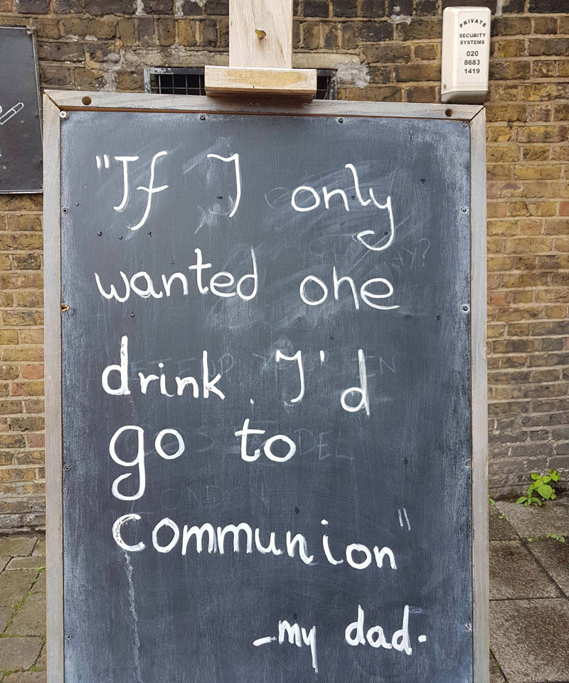 Spotted outside a pub in London