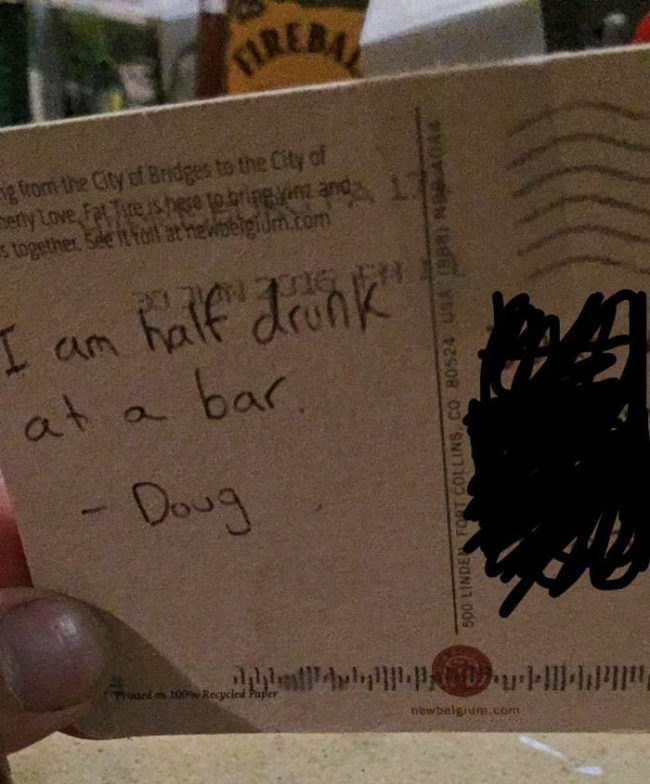 A postcard from my brother