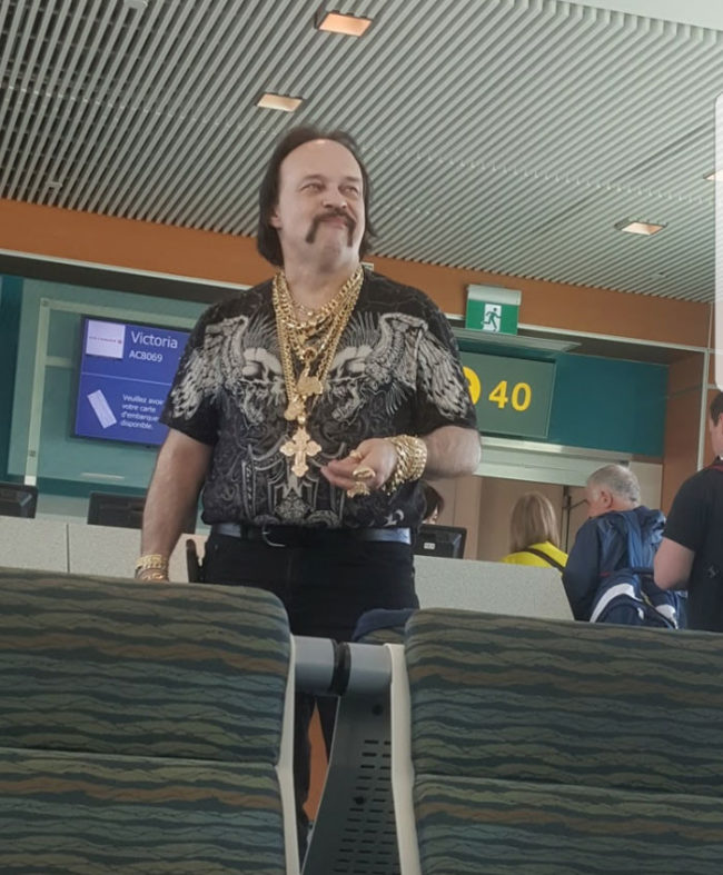 The most interesting person I've seen in an airport