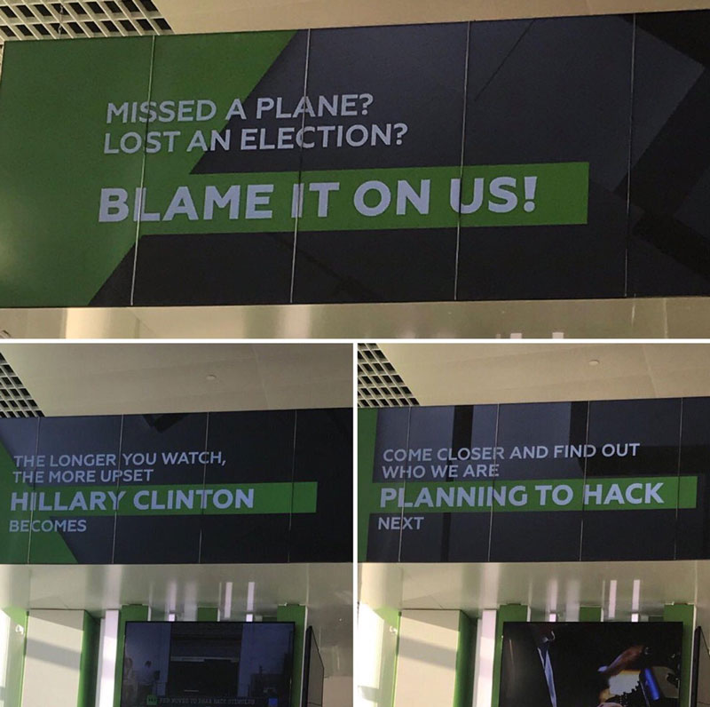 Signs in the Moscow Airport