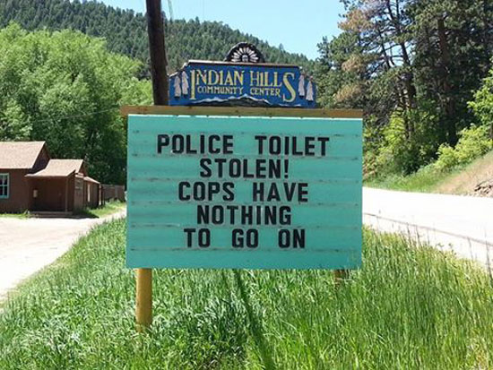 Police Toilet Stolen!