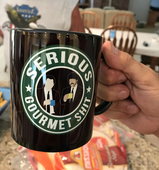 A friend gifted this coffee mug to my dad