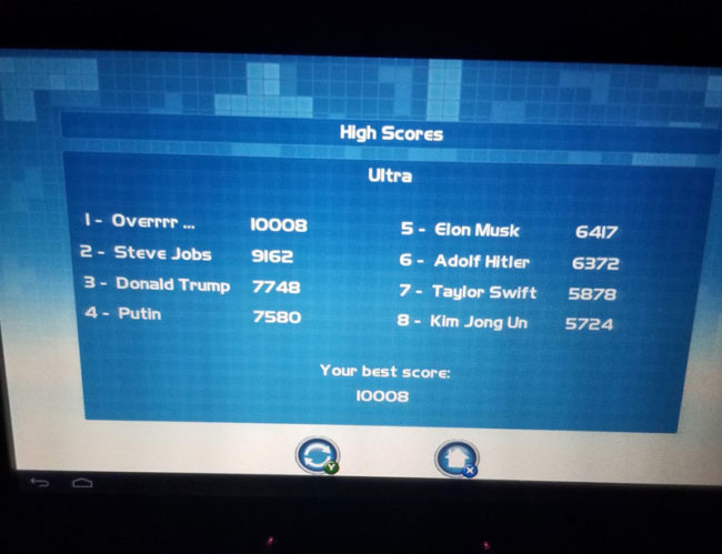 Interesting people playing Tetris on my flight...