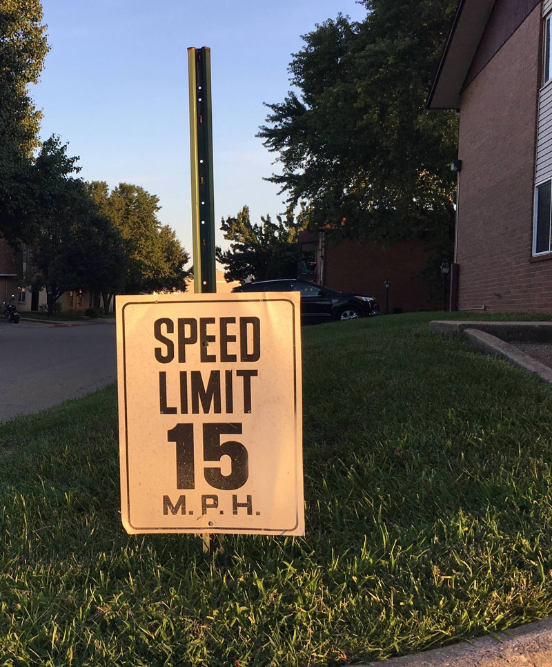Hey, they lowered the speed limit