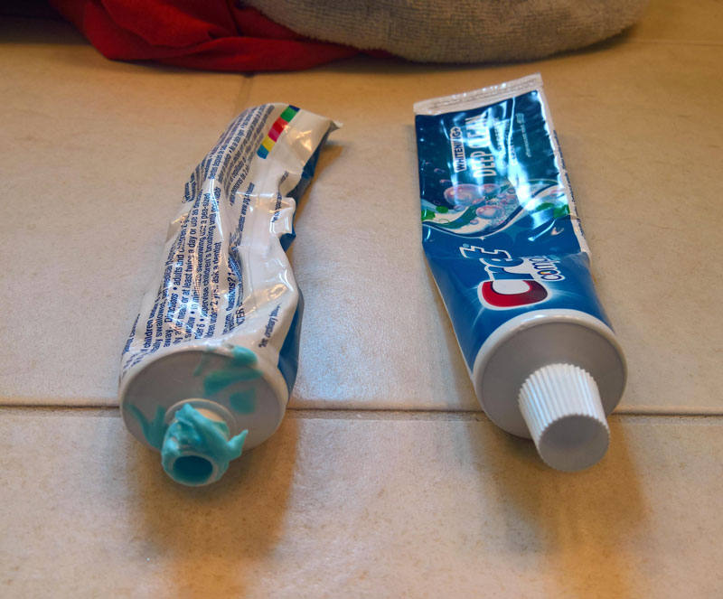 This is why my girlfriend and I use separate toothpaste tubes