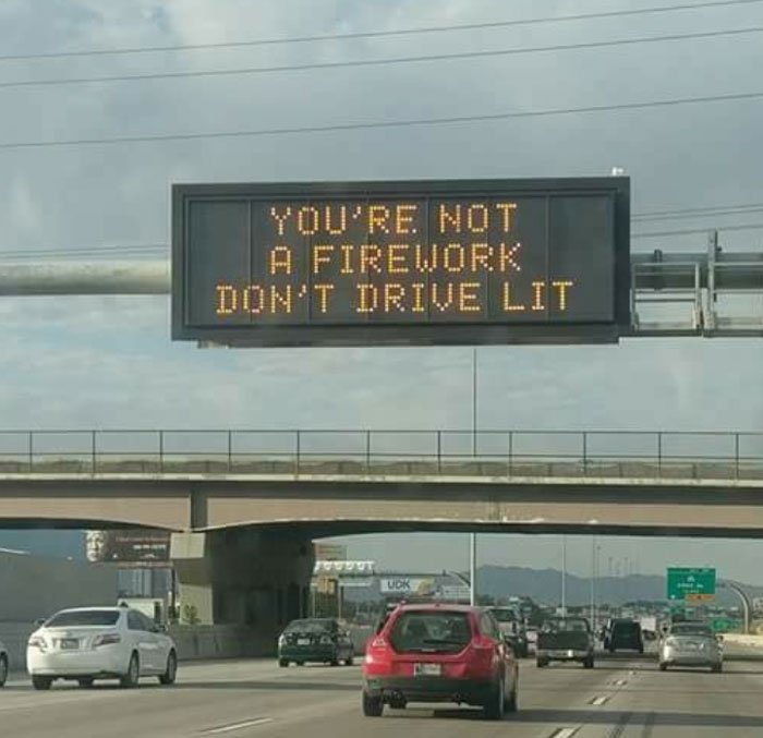 This freeway sign today...
