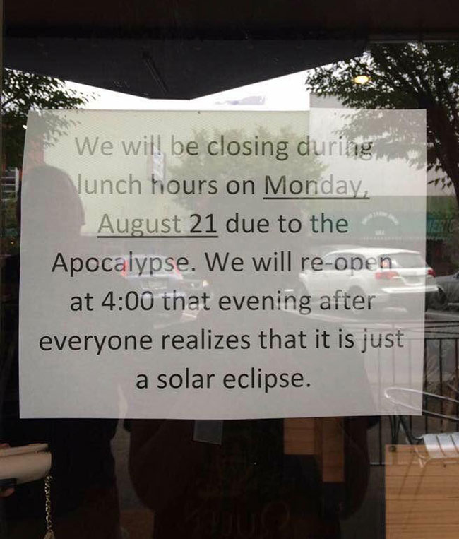 Closing for the Apocalypse