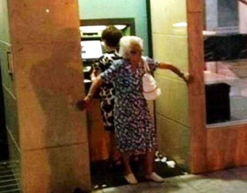 ATM security level: Grandma
