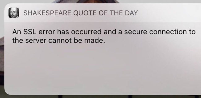 Shakespeare was really ahead of his time...