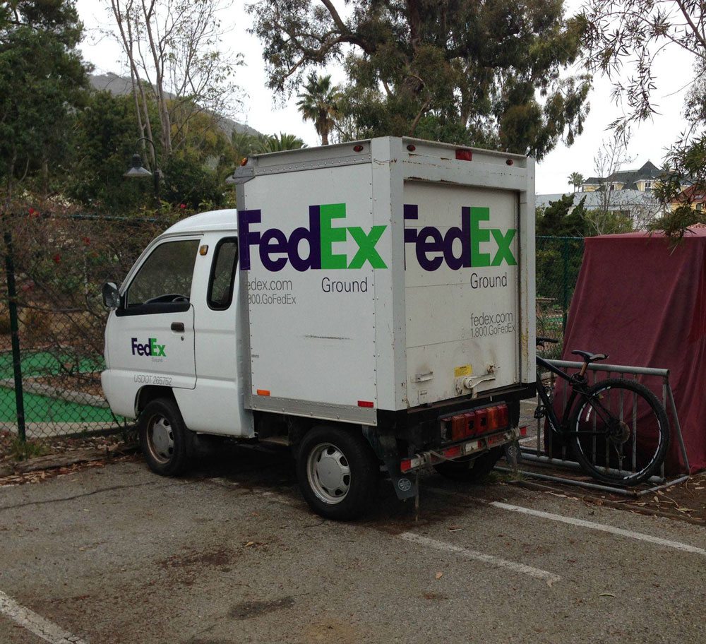 The FedEx Truck on Catalina Island
