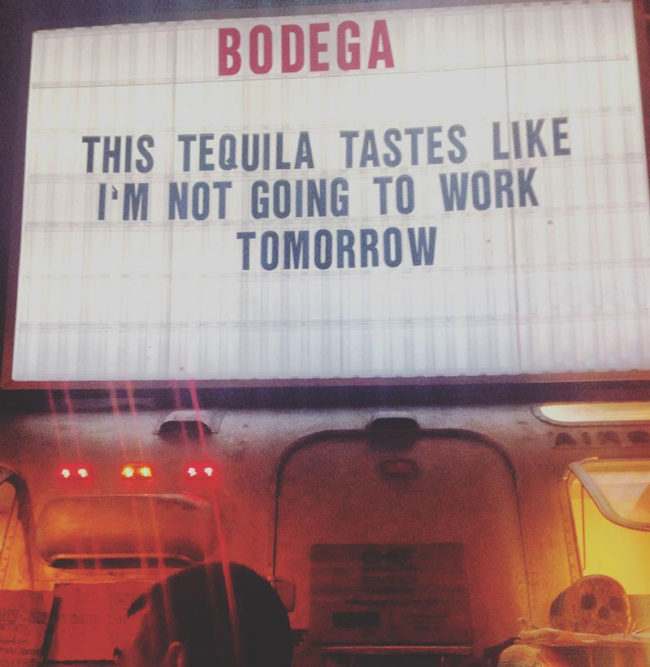 The taste of fine tequila
