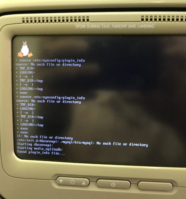 Asked for a Window seat but got Linux