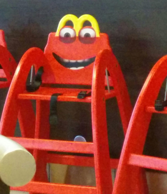 This creepy children's seat
