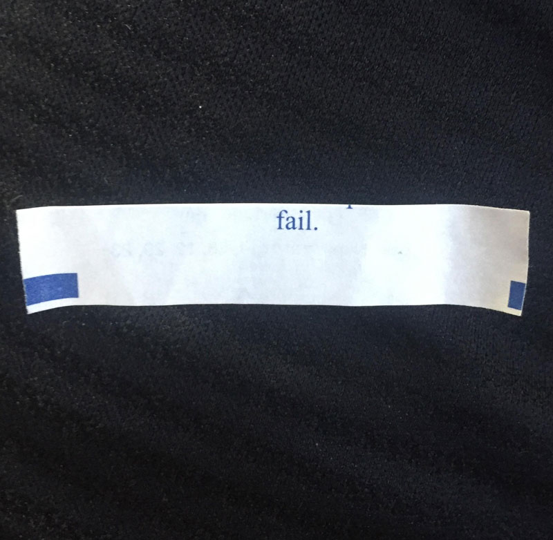 My dads fortune cookie..