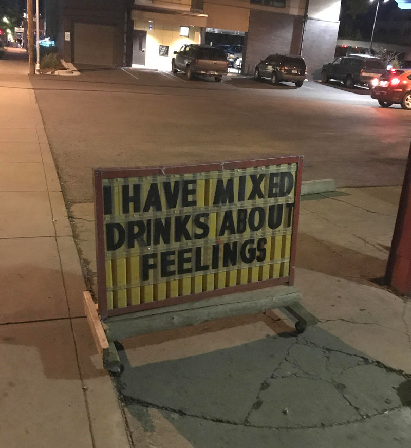 This liquor store sign in Durango, CO