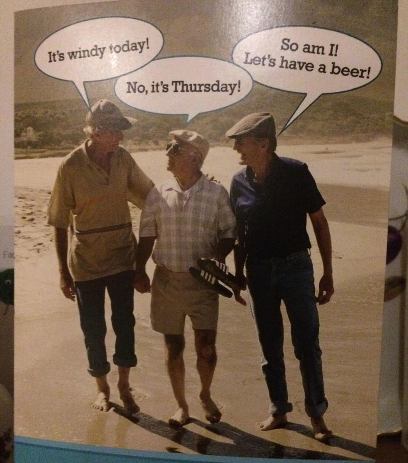 My dad got this great card for his birthday