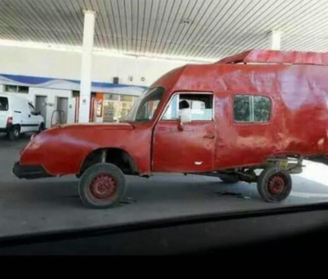 I knew that the car we used to draw in kindergarten does exist