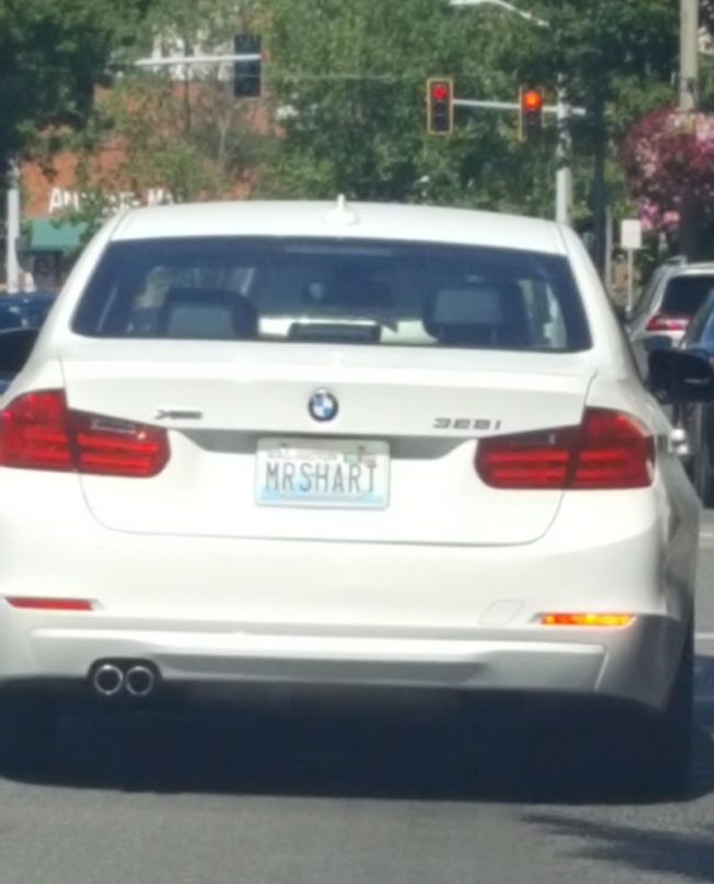 Did a triple take on this license plate yesterday...