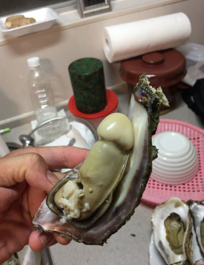 Not sure I want to eat this oyster...