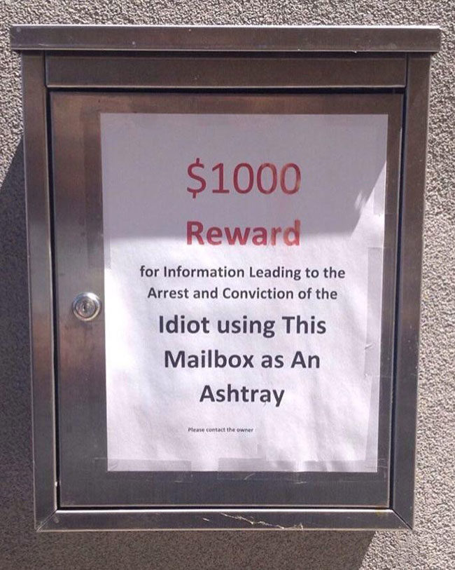 Friend saw this attached to someone's mailbox