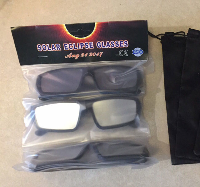 Good news everybody! The solar eclipse glasses I ordered a month ago finally arrived!