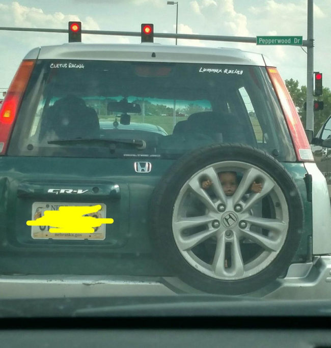 Wishing I had a visible spare tire... Spotted by a friend in Omaha