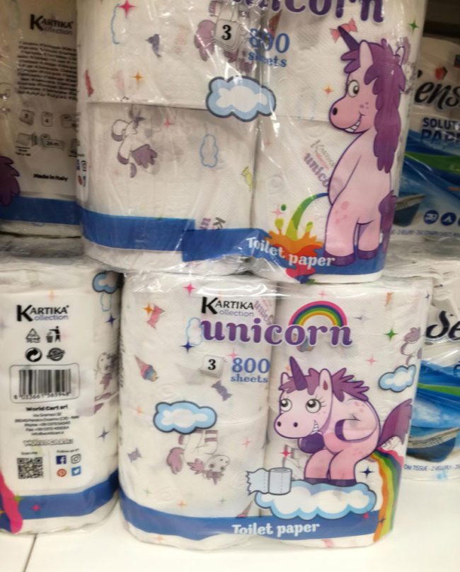 I found this odd toilet paper at the local store yesterday...