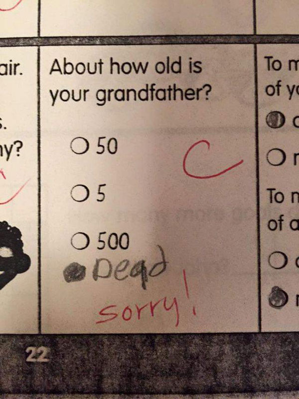 How old is your grandfather?
