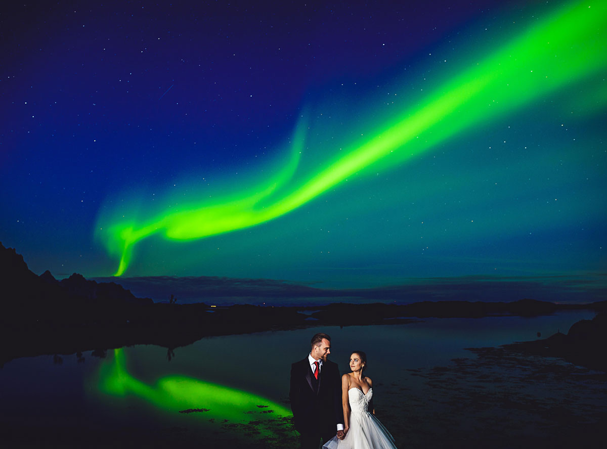 Huge solar storm made my wedding photos EPIC