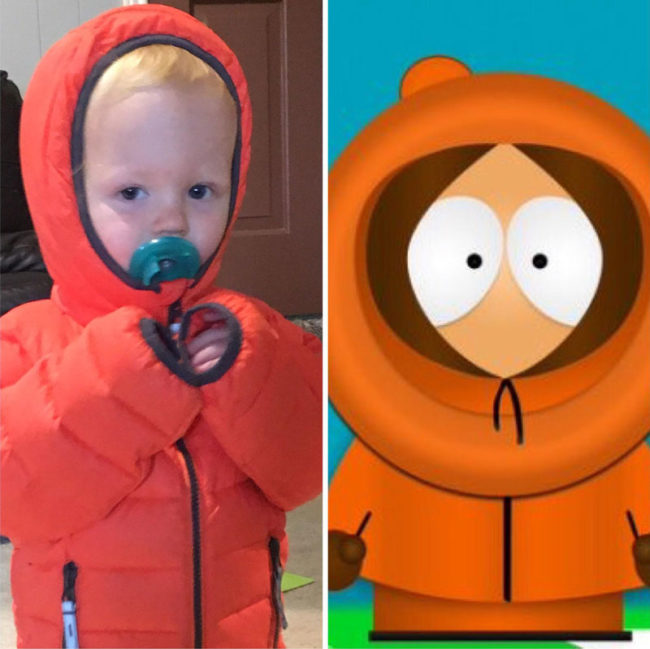 My wife thinks buying my son an orange coat may not have been a good idea...