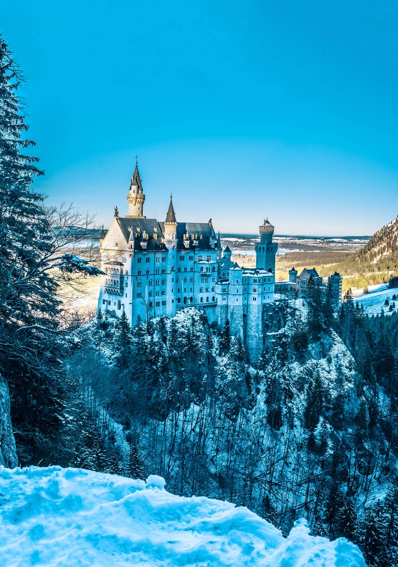 The Gorgeous Icy Neuschwanstein Castle, Germany